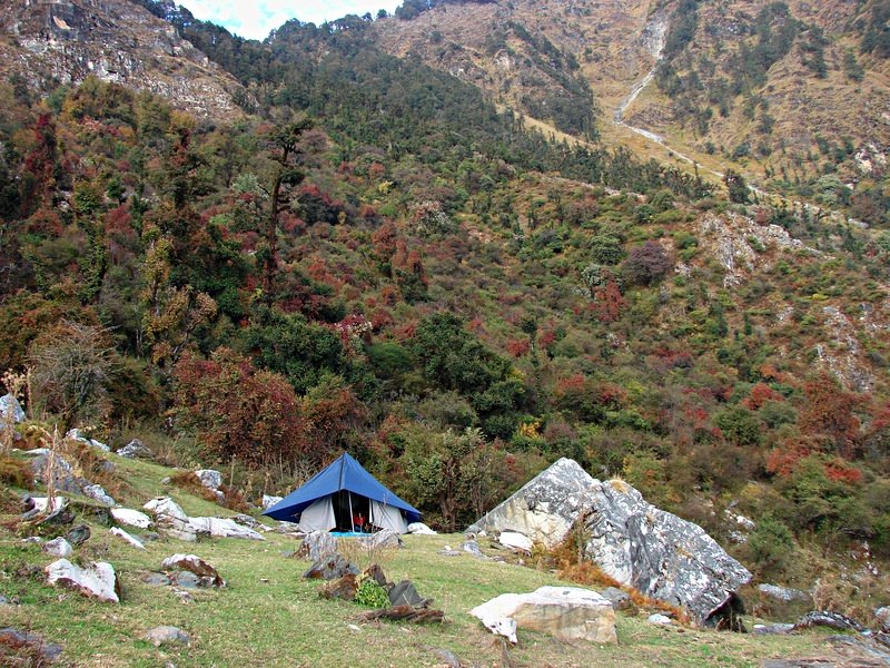 [Photograph: Camp at Panha]